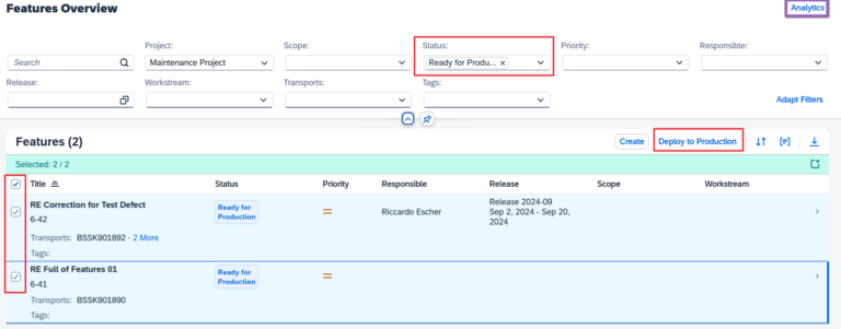 Alm Script Import Format ALM Coffee Party VIII – Transports with Cloud ALM