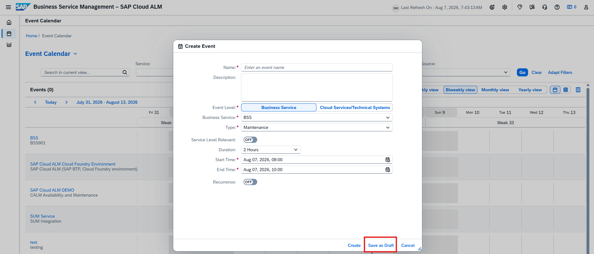Save Events as Drafts in Event Calendar → blue.works Save Events as Drafts in Event Calendar