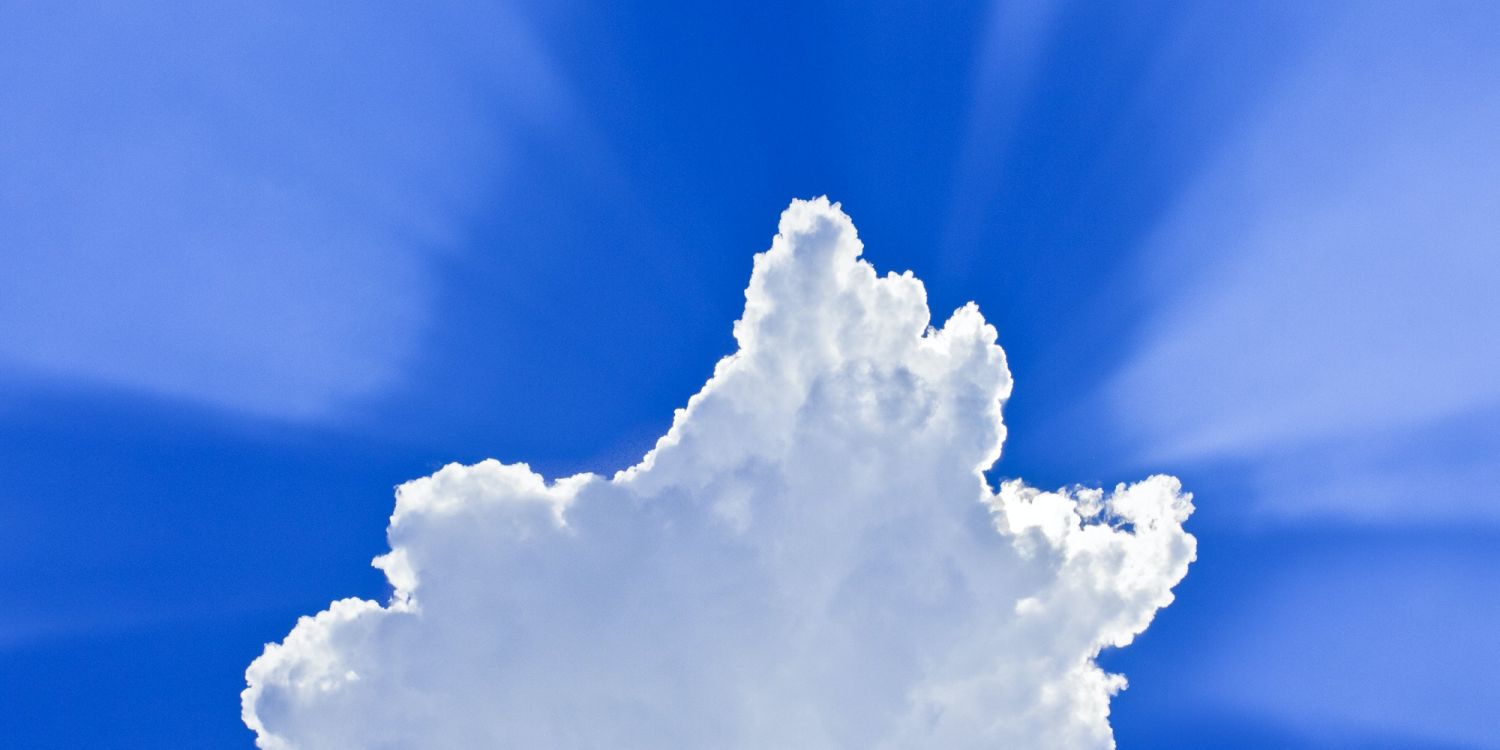 Clouds with rays